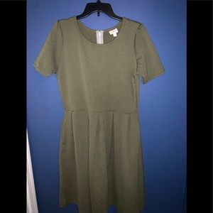 BNWOT LLR Solid Green Amelia Dress 2XL